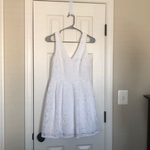 white lace dress